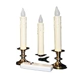 5 "電池式LEDゴールドトリプルCandle Set withリモートコントロール