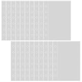 A7リフィル 20枚入り 透明 A7 シール台紙 PPシート バインダー リフィル シール帳 リフィル 6穴 カードスリーブ 剥離紙 はがせる クリア