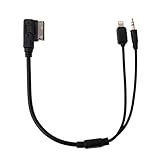 【ノーブランド品】iPhone 5　5S 6S 6plusに適用　アウディ　VW AMI MMI MDI　インタフェース　3.5mm　AUX　オーディオケーブル