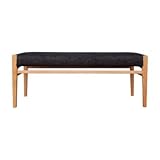 エリス プラス アルダー無垢材 ダイニング ベンチ（替えカバー3枚付属）ERIS PLUS DINING BENCH (NA) (GR/BR/BE)