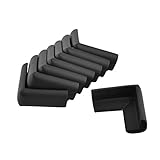 uxcell コーナークッション　コーナーガード　コーナーパッド　コーナーカバー エッジ カバー 保護 プロテクター 家具 キャビネット　プロテクション　クッション 気泡ゴム製 ブラック 8個入れ