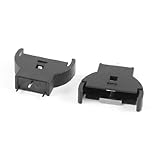 uxcell ボタン電池ソケット コイン電池 ブラック CR2032 3P DIPマウント 2個入り