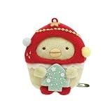 ALLONE サンエックス すみっコぐらし 『ストロベリークリスマス』てのりぬいぐるみ ぺんぎん？