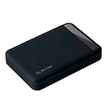 エレコム HDD ポータブルハードディスク 4TB SeeQVault対応 USB3.0 テレビ録画対応 かんたん接続ガイド付き 静音ファンレス設計 ブラック ELP-QEN2040UBK