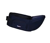 Happylifehere 抱っこ紐 ウエストキャリー ヒップシート オーガニックコットン 疲れにくい 腰ベルト ウエストポーチ 便利 使用簡単 新生児 0-36ヶ月 ダークブルー