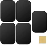 Wave Profesional 全社共通 マウントメタルプレート スマホホルダー用交換キット 部品 5個 ｾｯﾄ ﾌﾞﾗｯｸ カーマウント クレードルレス マウント 磁気ブラケット用部品 スマートフォン For Xperia/iPhone/Galaxy Black 携帯電話 ｽﾏﾎ鉄片黒 (ｽｸｴｱ4.5×6.5cm 5個)