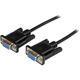StarTech.com RS232C シリアル クロスケーブル 2m ブラック D-Sub 9ピン メス/メス SCNM9FF2MBK