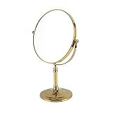 8 " Spinning 360度ゴールド1 x 3 Magnifying Double Faced 2メイクアップミラーデスクトップミラーテーブルデスクトップミラー