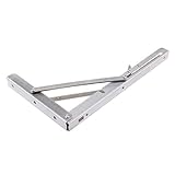 F Fityle 全5サイズ　L字型　棚受け　金具　ブラケット　折りたたみ　ステンレス　 棚支え　耐荷重59kg　シルバー　１個 - 12インチ