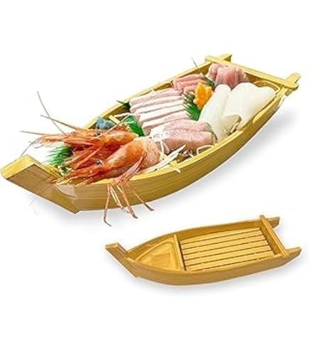 Amazon.co.jp: 船盛 1個/2個 舟盛 大 全長80cm 寿司 刺し身 器 木製 (1