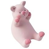Queen-b スマホスタンド 子豚 かわいい 卓上 ホルダー 縦横置き 充電 インテリア 動物 雑貨 ギフト おしゃれ プレゼント Bタイプ