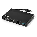 StarTech.com USB-C接続マルチアダプタ 4K HDMI/VGA対応 Mac/Windows/Chrome対応 1x USB-Aポート GbEポート DKT30CHVCM