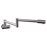 KES k920真鍮シングルハンドルポットフィラー蛇口スイング注ぎ口壁マウント ブラウン