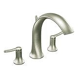 Moen Ts21703Bn Fina Two-Handle High Arc Roman Tub Faucet, Brushed Nickel [並行輸入品]