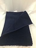 IKEA TOFTBOマイクロファイバーBathmat、超ソフト高速吸収性、速乾性( Navy )