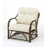 今枝商店 【北海道・沖縄・島、配達不可】【代引不可】 籐家具 ラタン家具 1人掛けソファ アームチェア 単品 Y171B Y-171B