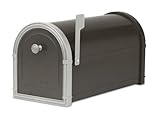 Architectural Mailboxes Bellevue Mailbox Black with Platinum by ARCHITECTURAL MAILBOXES