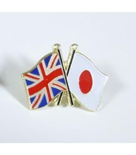 Amazon | 国旗ピンバッジ（日本・カザフスタン友好旗） | バッジ