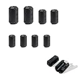 [LUYING] フェライトコア 8個セット 円形遮蔽ジャマー消磁 内径Φ3.5mm, Φ5mm, Φ7mm, Φ9mm リングフィルタシールド ノイズ 除去 電源線 高周波 アンチジャマーリング高周波 (4種類のサイズ各2個)