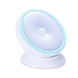 Fashionwu LEDセンサーライト　ナイトライト　明暗センサーライト　人感センサーライト 360度回転　2色調光式 室内用【電球色＆昼光色】　ワードローブライト　マグネットライト　クロゼットライ