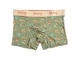 Seaing シーイング [S6003] 高機能ボクサーパンツ Boxer Pants BEACH PEOPLE アンダーウェア (XL)