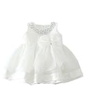 乳児幼児Girlsイースター洗礼式ドレスクリスタルネックウェディングページェントドレス US サイズ: US XL(6X)(6-7Years)/Asian 12 カラー: ホワイト