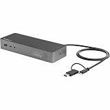 StarTech.com ドッキングステーション USB-C A 2画面 4K HDMI & DP 100WPD USBハブ イーサネット 多機能 DK30C2DPEP