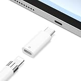 USB-C - Apple Pencil第1世代 変換アダプター iPad第10/11世代(A16)対応 充電とBluetoothペアリング可能 ライトニングメスからType-Cに変換アダプタ ケーブル不要 ミニ軽量 携帯便利 白い 1個