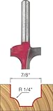 Freud 39-205 7/8-Inch Diameter Ovolo Groove Router Bit with 1/4-Inch Shank by Freud