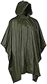MIL-TEC ポンチョ 多用途 テント シェルター 耐水値1,600mm 収納メッシュバッグ付属 203 x 127 cm OLIVE DRAB
