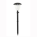 ソーラーライトライト☀SimmerトーチトーチライトLEDローンライトコラムヘッドライト屋外防水風景ガーデン照明（黒） (色 : ブラック)