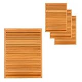 Liebe【リーベ】 【3枚セット】 セランガンバツー 木製 目隠し ルーバーフェンス 900×1200mm (約39kg)