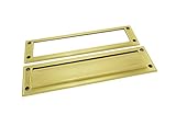 Baldwin 0012060 Letter Box Plate, Antique Brass with Brown by Baldwin