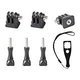 HSU gopro三脚 マウント ツマミネジ スタンド マウントアダプター GoPro Hero 13/12/11/10/9/ 8/7/6/5/4/3+/3/2/1 HD/AKASO Campark 他の アクションカメラ用アクセサリー(6pcs)