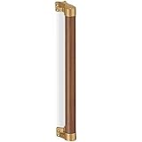 清水 出隅二点手すり 450mm BR-533 アンティークゴールド・ミディアムオーク
