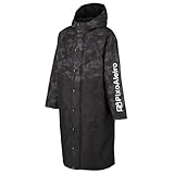 [ピクサレイロ] サッカー ベンチコート ロングコート 防風 防寒 中綿 メンズ PA-BS23-001 (S, ブラック(パターン))