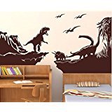新しい到着Extra LargeリムーバブルDecal壁ステッカーDinosaur World For Kids部屋