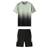 [vigerkar] ジャージ メンズ 上下セット 半袖 上下 夏 ルームウェア スポーツ トレーニング スポーツウェア メンズ 半袖 上下