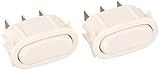 Broan SR561119 Biscuit Fan and Light Rocker Switch Kit