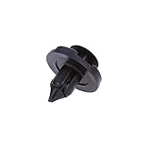 穴のプラスチックリベットファスナープッシュクリップブラックは、自動フェンダー50個に適しています