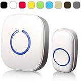 SadoTech Model C Wireless Doorbell Operating at over 500-feet Range with Over 50 Chimes, No Batterie