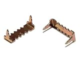 200 Small Nailess No Nail Sawtooth Hangers Brass Zinc Finish with Free Framing Samples by ART DISPLA