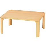 SINAPP 折りたたみ テーブル 座卓 和室 リビング ローテーブル 木製座卓 SIK0662 ナチュラル, Ｗ75ＸＤ60