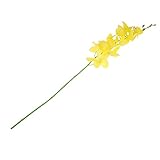 Perfeclan 人工花　9つのヘッド　ホーム　デコレーション　フラワー　盆栽　花瓶　部屋　装飾花　全4色 - 黄