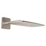 Hansgrohe 27372821 Raindance E 420 1-Jet Showerhead with Showerarm, Brushed Nickel [並行輸入品]