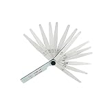 uxcell シックネスゲージ　隙間ゲージ　測定ツール 0.05?1.00mm 厚 折りたたみ