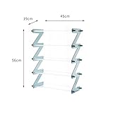 シンプルな靴のラックの多層アセンブリの寮の経済シンプルな近代的なプラスチック製の靴の家 (Color : Blue large)