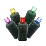 Vickerman 120 Count Single Mold Wide Angle LED Net Light Set-Green Wire, Multicolored by Vickerman