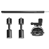 STGGTS 植物育成用送風機 植物用サーキュレーター ダクトレール式 ダクトレール対応 ライティングレール用 本体スイッチなし 観葉植物 根腐れ防止 空気循環 ダクトレール付属 コード長さ100cm コンセント式 ソケットライトつき ダクトレール対応 配線ダクトレール式 角度調節可 植物照明用 E26対応 電球別売り