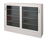 カウンター下収納 ガラス引戸 幅113.5cm 高さ85.5cm NO-0035